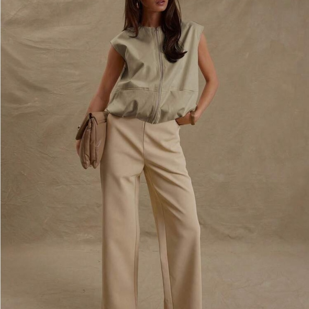 Musera Light Olive Drawstring Waist Jacket - image 3